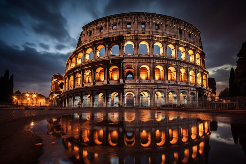 Colosseum and Forum
